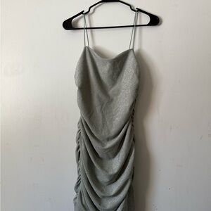 sparkly ruched dress